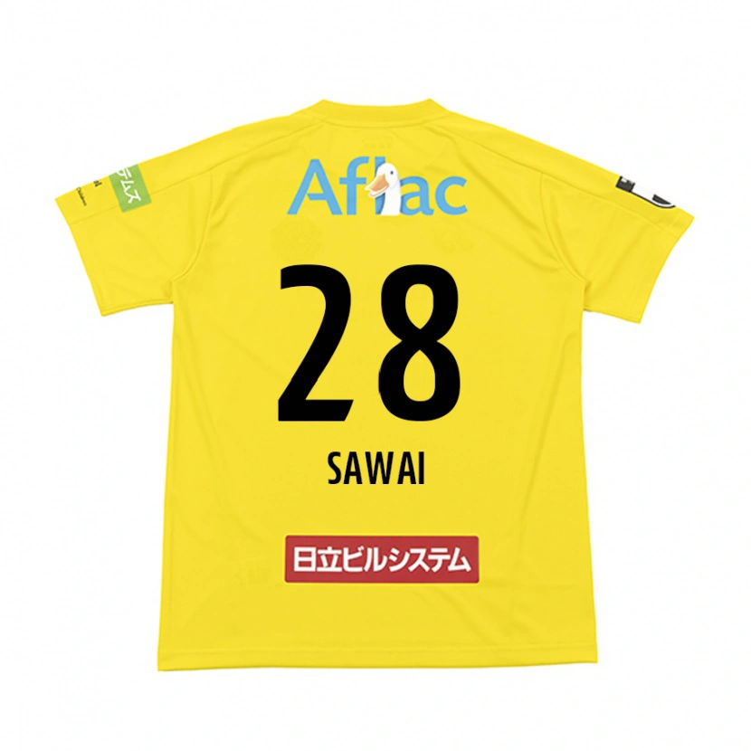 Danxen Bambino Maglia Retsu Sawai #28 Nero Giallo Kit Gara Home 2025/26 Maglietta