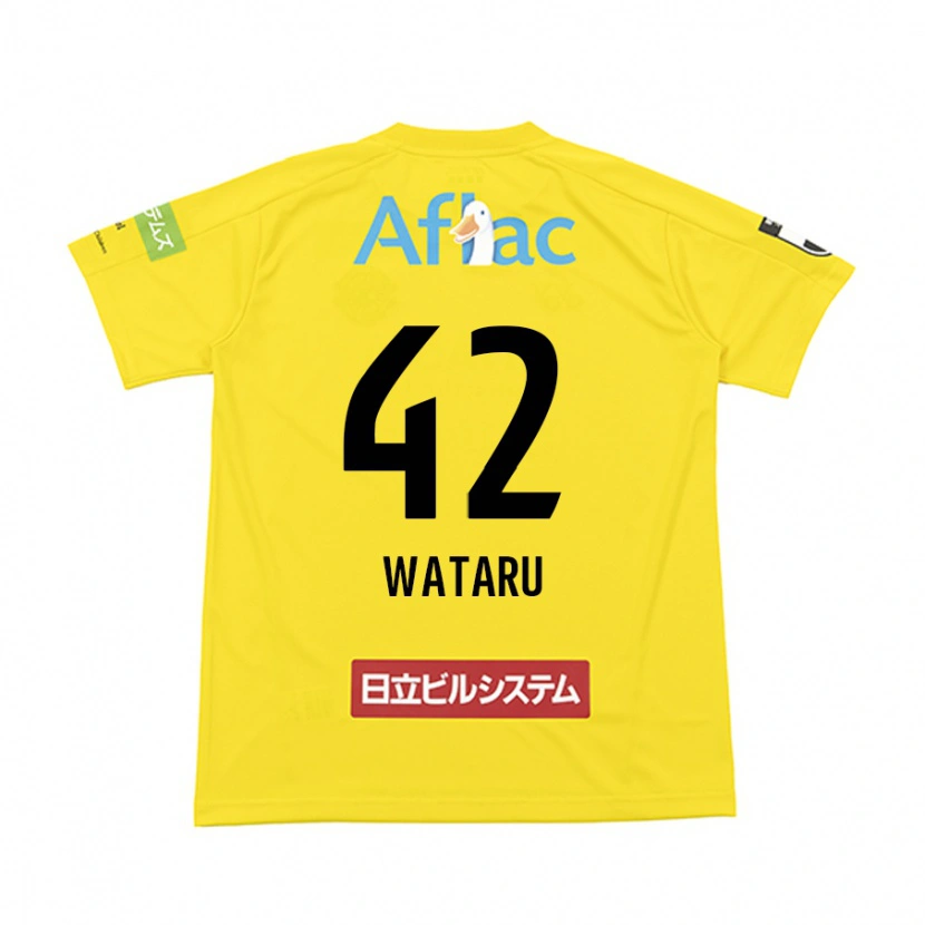 Danxen Bambino Maglia Wataru Harada #42 Nero Giallo Kit Gara Home 2025/26 Maglietta