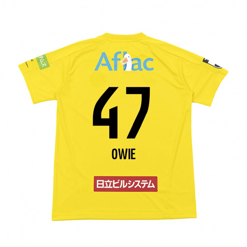 Danxen Bambino Maglia William Owie #47 Nero Giallo Kit Gara Home 2025/26 Maglietta