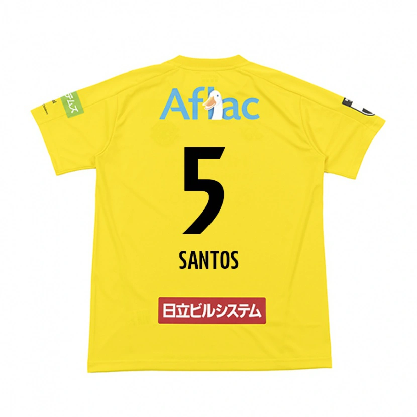 Danxen Bambino Maglia Emerson Santos #5 Nero Giallo Kit Gara Home 2025/26 Maglietta