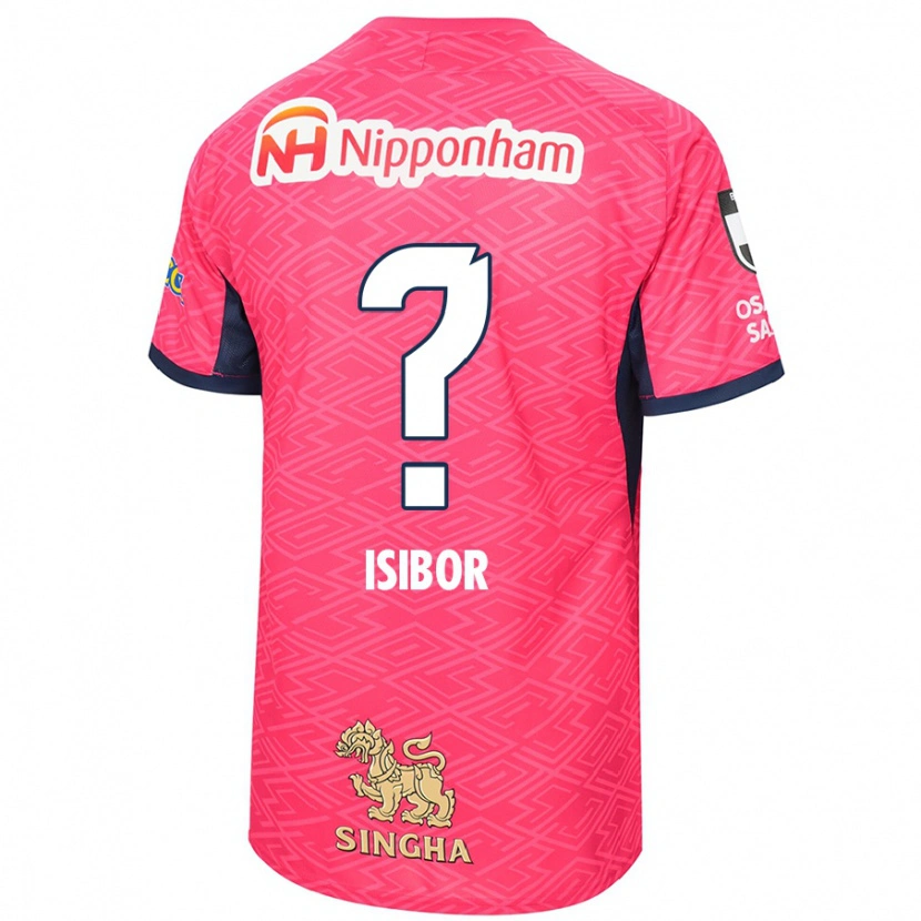 Danxen Bambino Maglia Ken Isibor #0 Rosa Sakura Bianco Kit Gara Home 2025/26 Maglietta