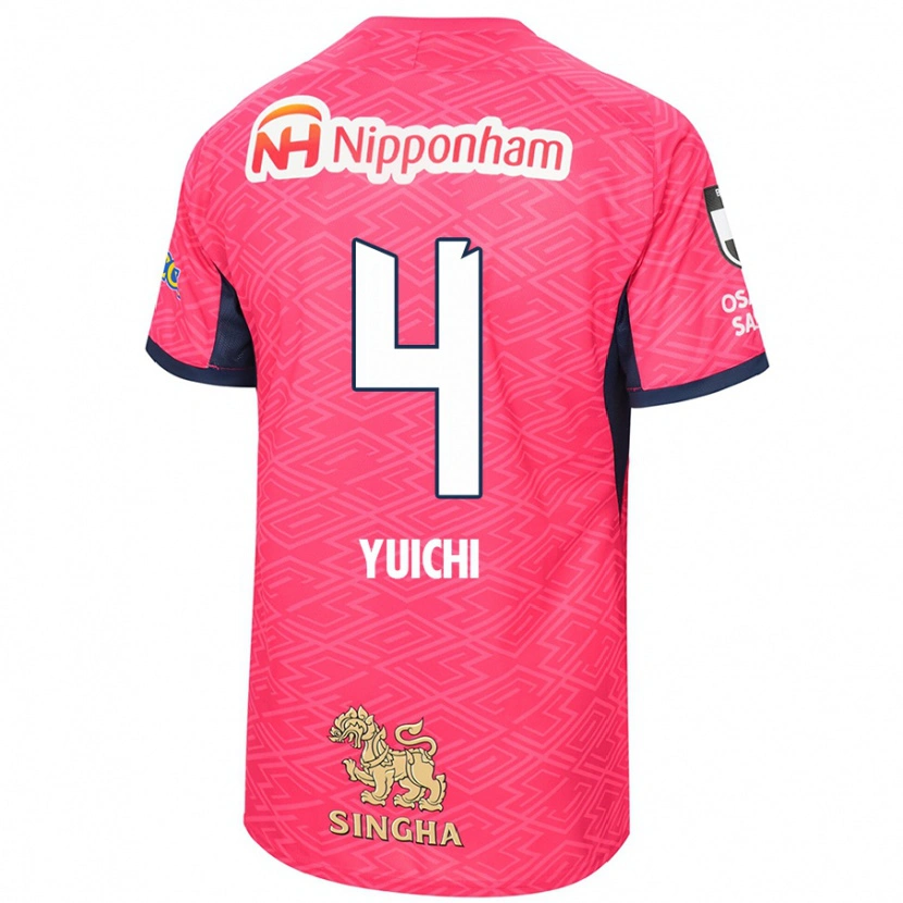 Danxen Bambino Maglia Yuichi Hirano #4 Rosa Sakura Bianco Kit Gara Home 2025/26 Maglietta