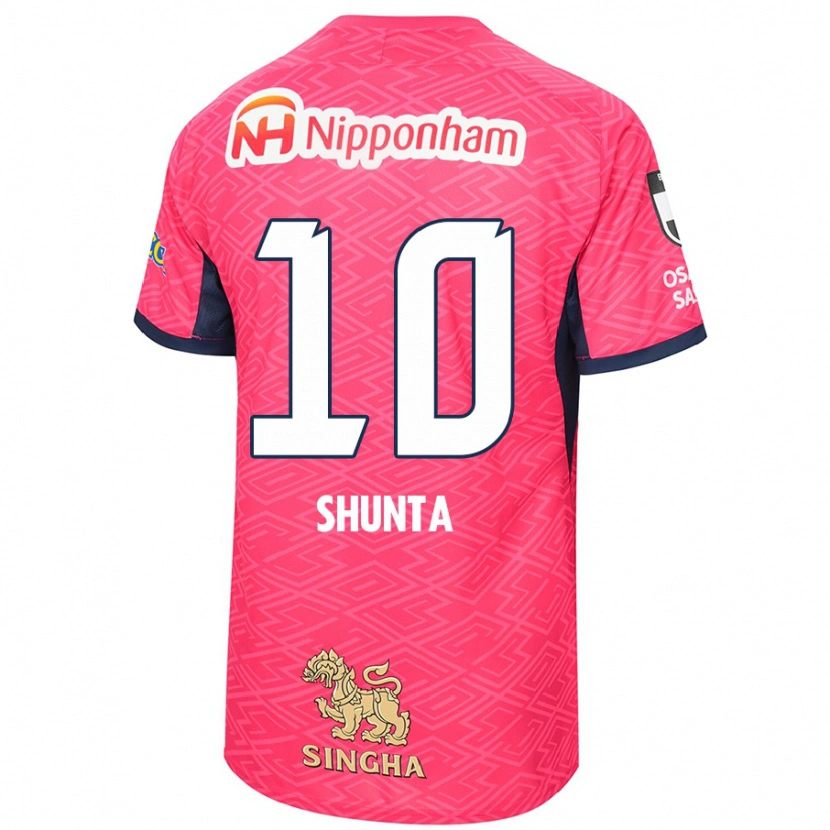 Danxen Bambino Maglia Shunta Tanaka #10 Rosa Sakura Bianco Kit Gara Home 2025/26 Maglietta