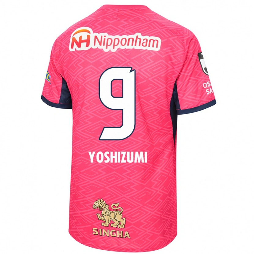 Danxen Bambino Maglia Warai Yoshizumi #9 Rosa Sakura Bianco Kit Gara Home 2025/26 Maglietta