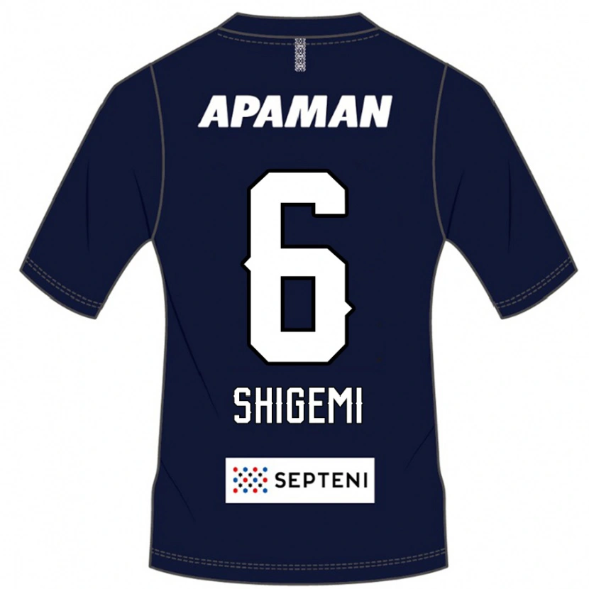 Danxen Bambino Maglia Masato Shigemi #6 Blu Royal Bianco Kit Gara Home 2025/26 Maglietta