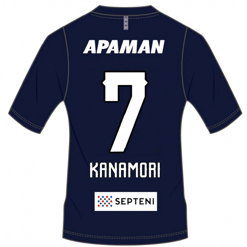 Danxen Bambino Maglia Takeshi Kanamori #7 Blu Royal Bianco Kit Gara Home 2025/26 Maglietta