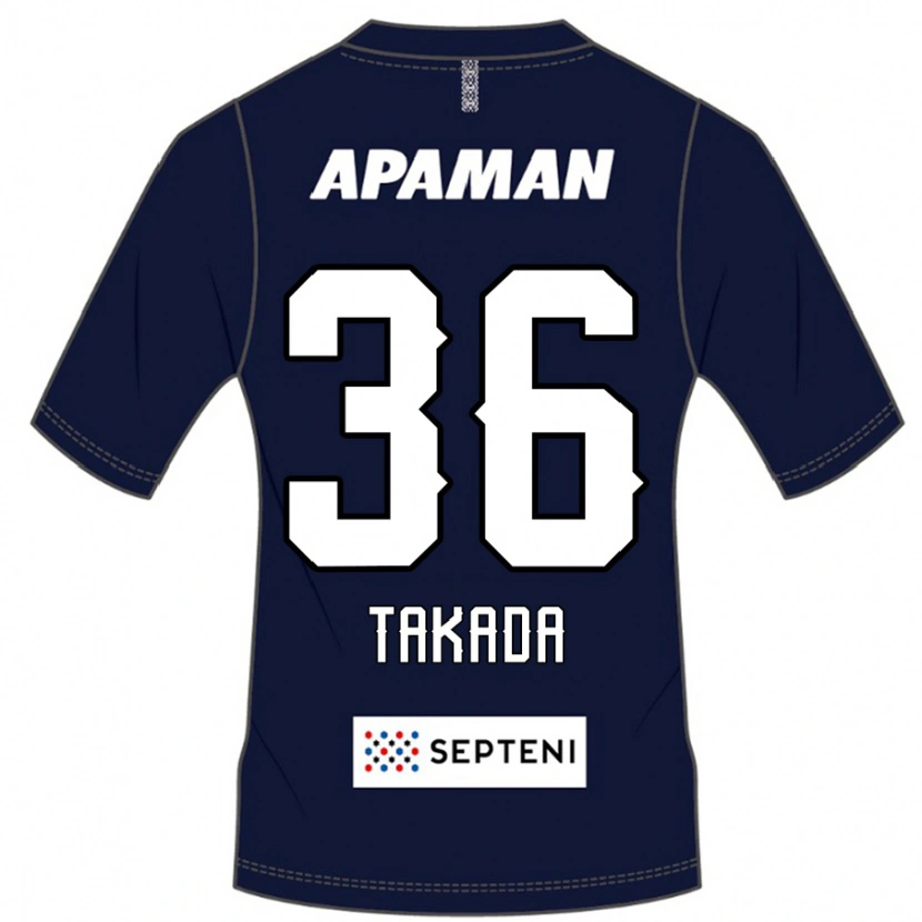 Danxen Bambino Maglia Seiya Takada #36 Blu Royal Bianco Kit Gara Home 2025/26 Maglietta