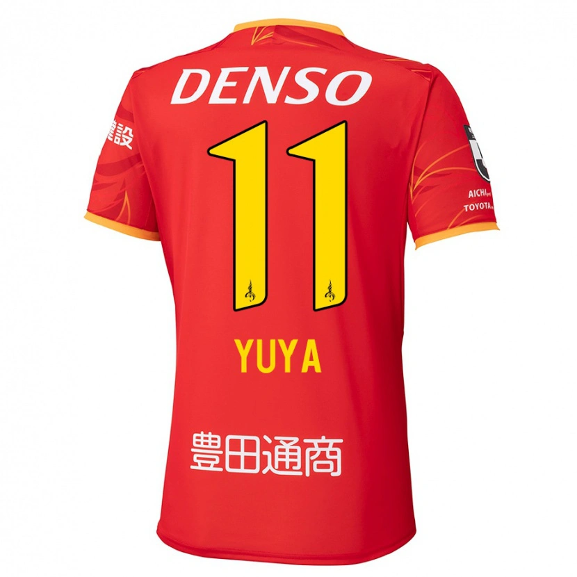 Danxen Bambino Maglia Yuya Yamagishi #11 Rosso Giallo Kit Gara Home 2025/26 Maglietta
