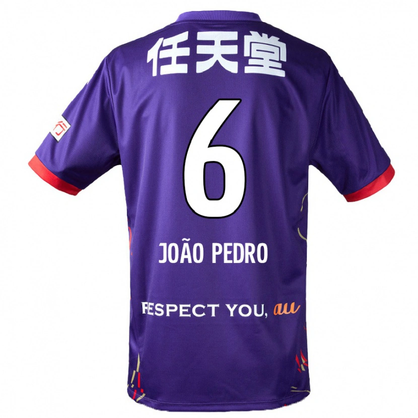Danxen Bambino Maglia João Pedro #6 Viola Bianco Nero Kit Gara Home 2025/26 Maglietta