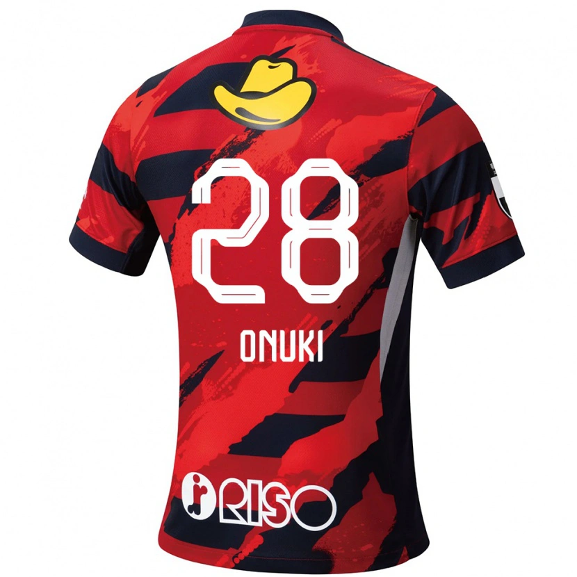 Danxen Bambino Maglia Rui Onuki #28 Rosso Nero Kit Gara Home 2025/26 Maglietta