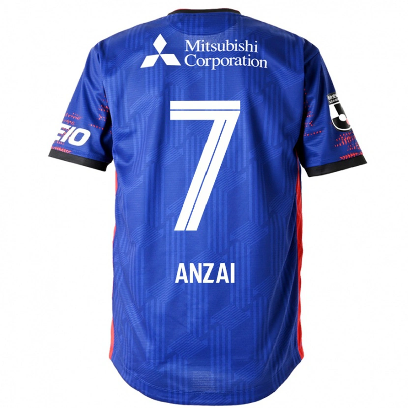 Danxen Bambino Maglia Soma Anzai #7 Blu Royal Bianco Kit Gara Home 2025/26 Maglietta