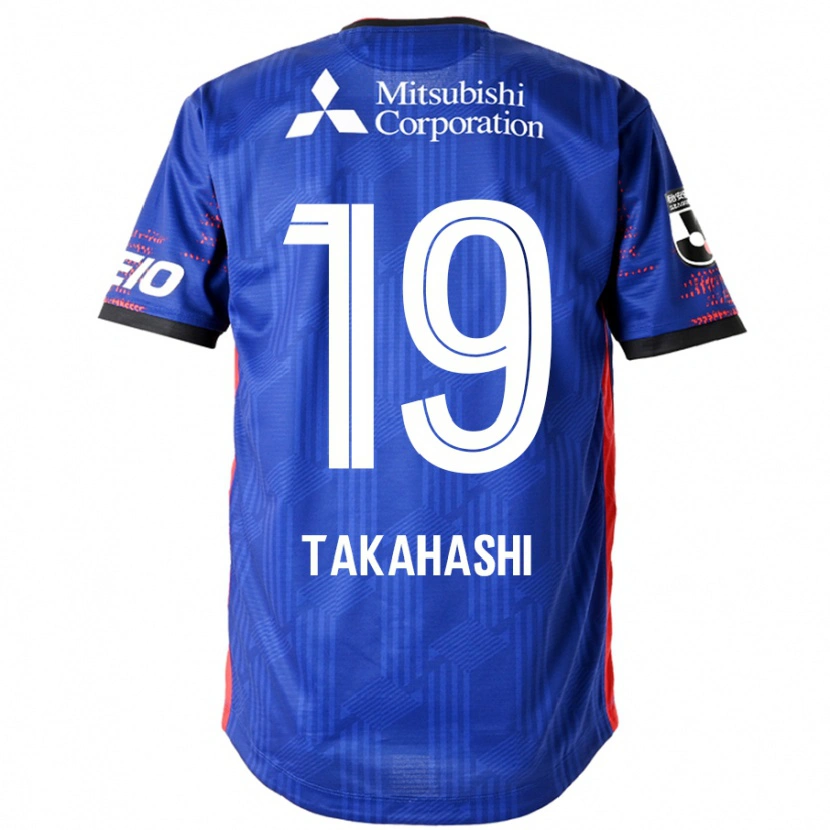Danxen Bambino Maglia Yuya Takahashi #19 Blu Royal Bianco Kit Gara Home 2025/26 Maglietta