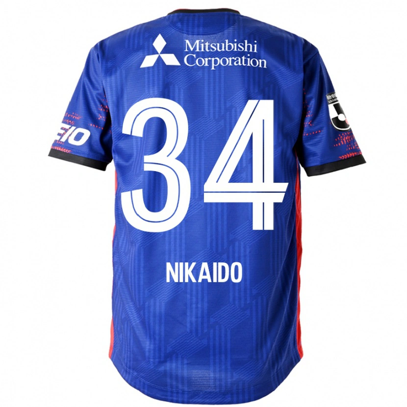 Danxen Bambino Maglia Rintaro Nikaido #34 Blu Royal Bianco Kit Gara Home 2025/26 Maglietta