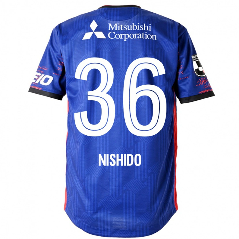 Danxen Bambino Maglia Hisatoshi Nishido #36 Blu Royal Bianco Kit Gara Home 2025/26 Maglietta