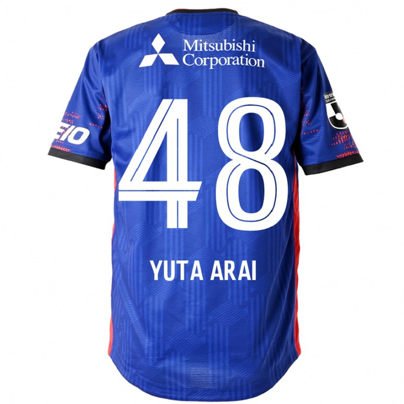 Danxen Bambino Maglia Yuta Arai #48 Blu Royal Bianco Kit Gara Home 2025/26 Maglietta