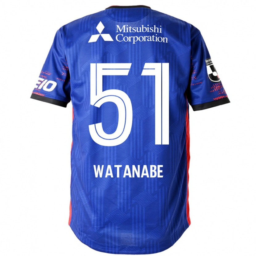 Danxen Bambino Maglia Matthew Watanabe #51 Blu Royal Bianco Kit Gara Home 2025/26 Maglietta
