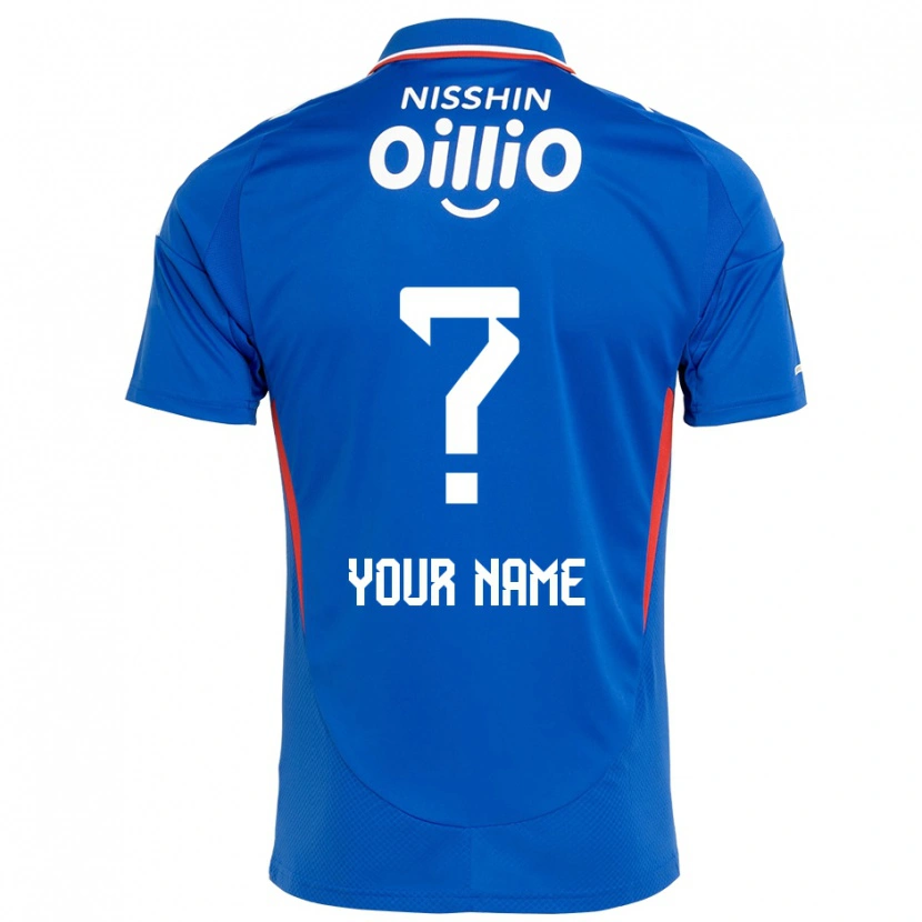 Danxen Bambino Maglia Il Tuo Nome #0 Blu Royal Bianco Kit Gara Home 2025/26 Maglietta