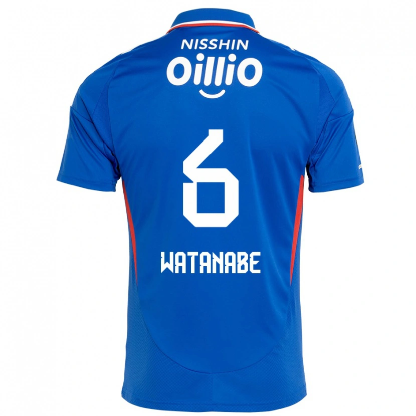 Danxen Bambino Maglia Kota Watanabe #6 Blu Royal Bianco Kit Gara Home 2025/26 Maglietta