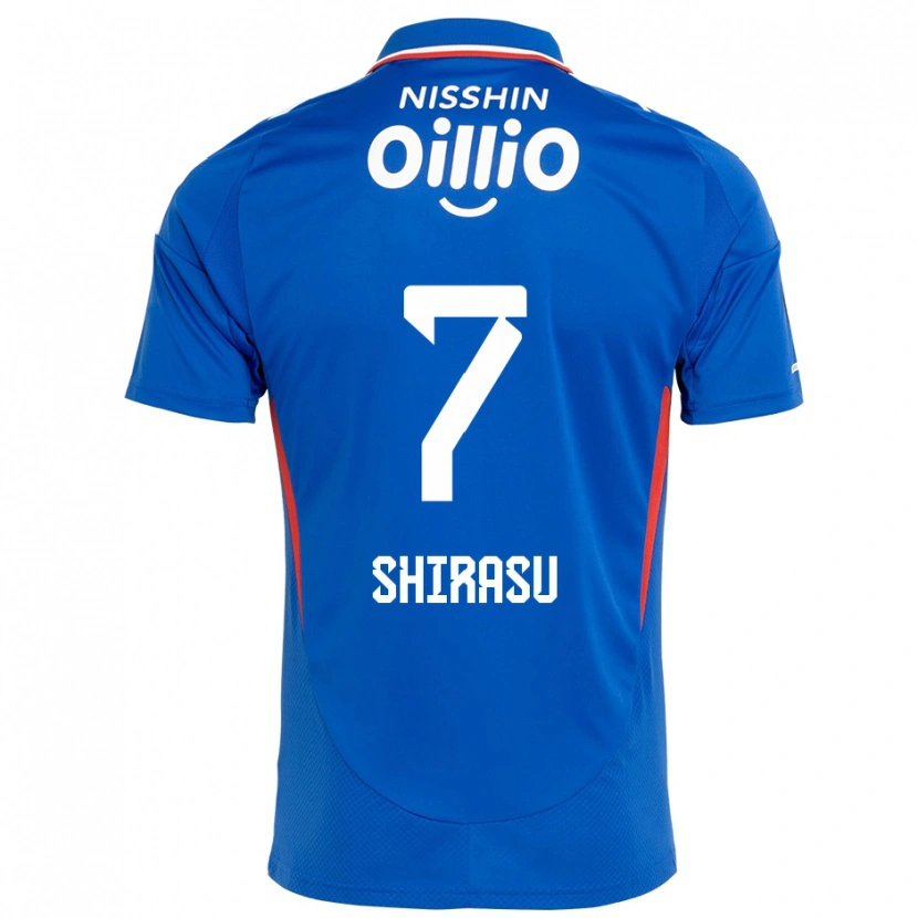 Danxen Bambino Maglia Kento Shirasu #7 Blu Royal Bianco Kit Gara Home 2025/26 Maglietta