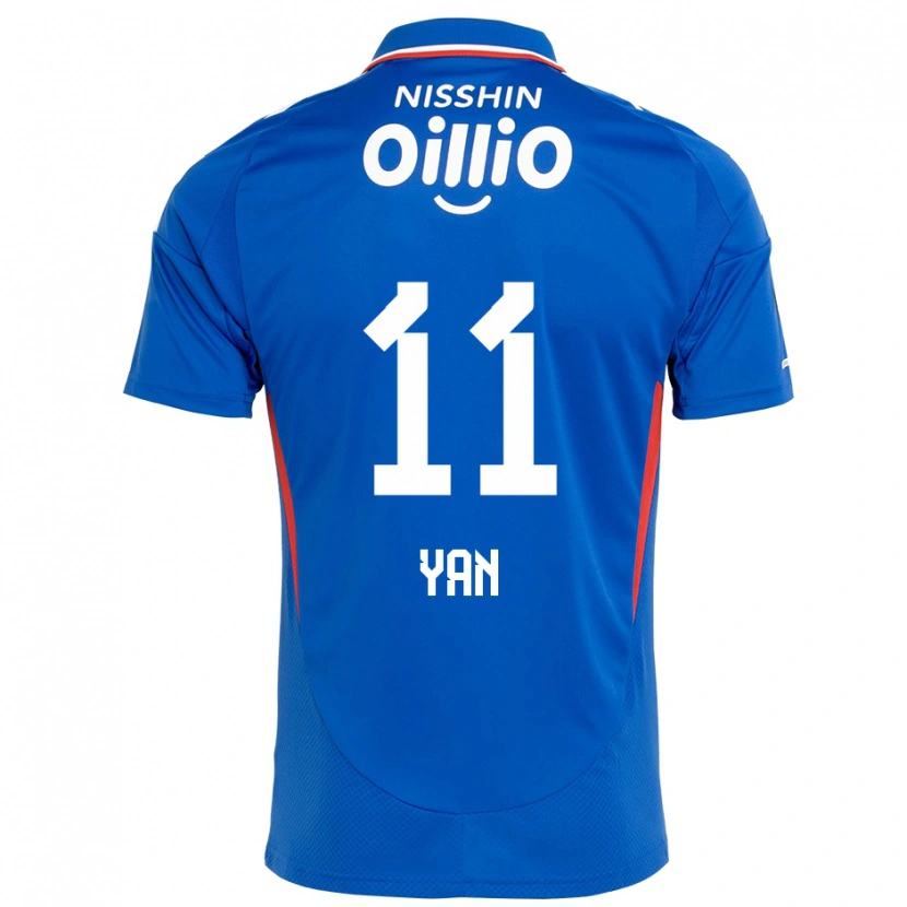 Danxen Bambino Maglia Yan Matheus #11 Blu Royal Bianco Kit Gara Home 2025/26 Maglietta