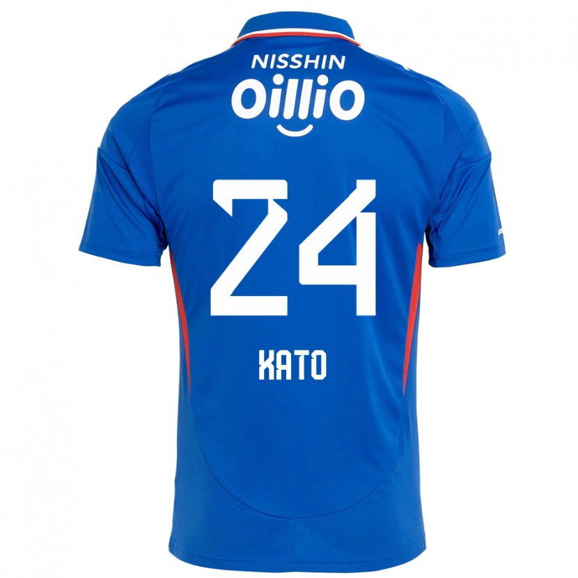 Danxen Bambino Maglia Hijiri Kato #24 Blu Royal Bianco Kit Gara Home 2025/26 Maglietta