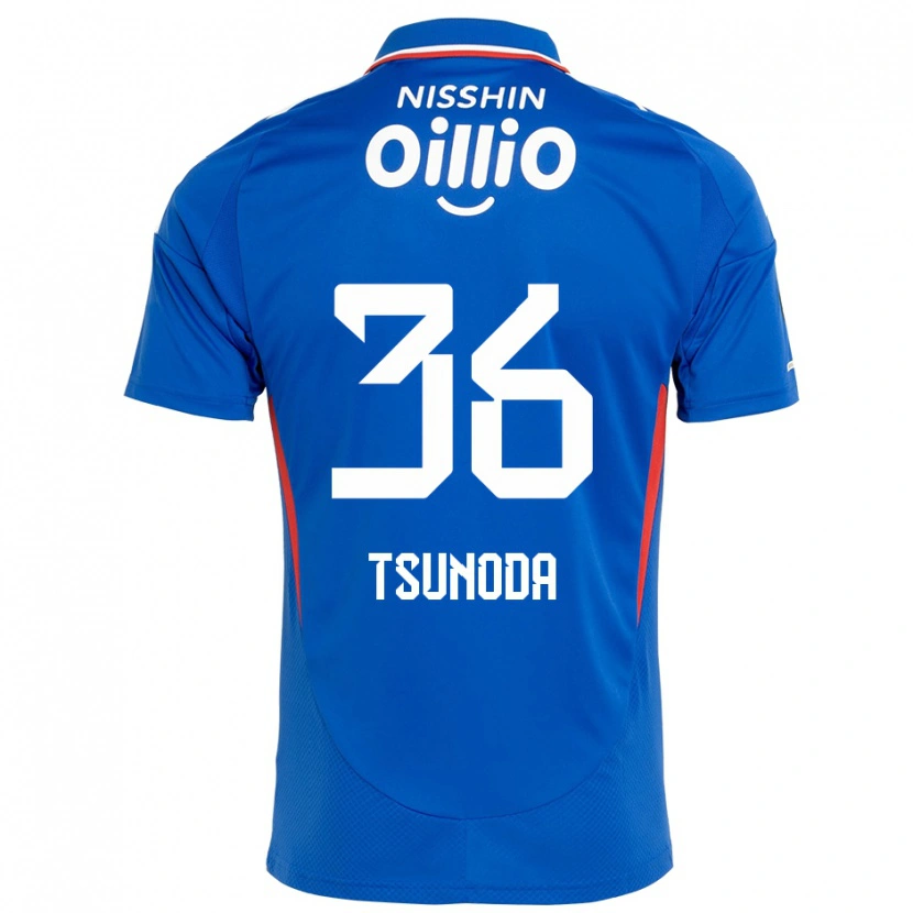 Danxen Bambino Maglia Ryotaro Tsunoda #36 Blu Royal Bianco Kit Gara Home 2025/26 Maglietta