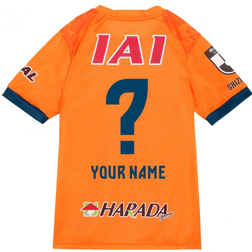 Danxen Bambino Maglia Il Tuo Nome #0 Arancione Rosso Kit Gara Home 2025/26 Maglietta