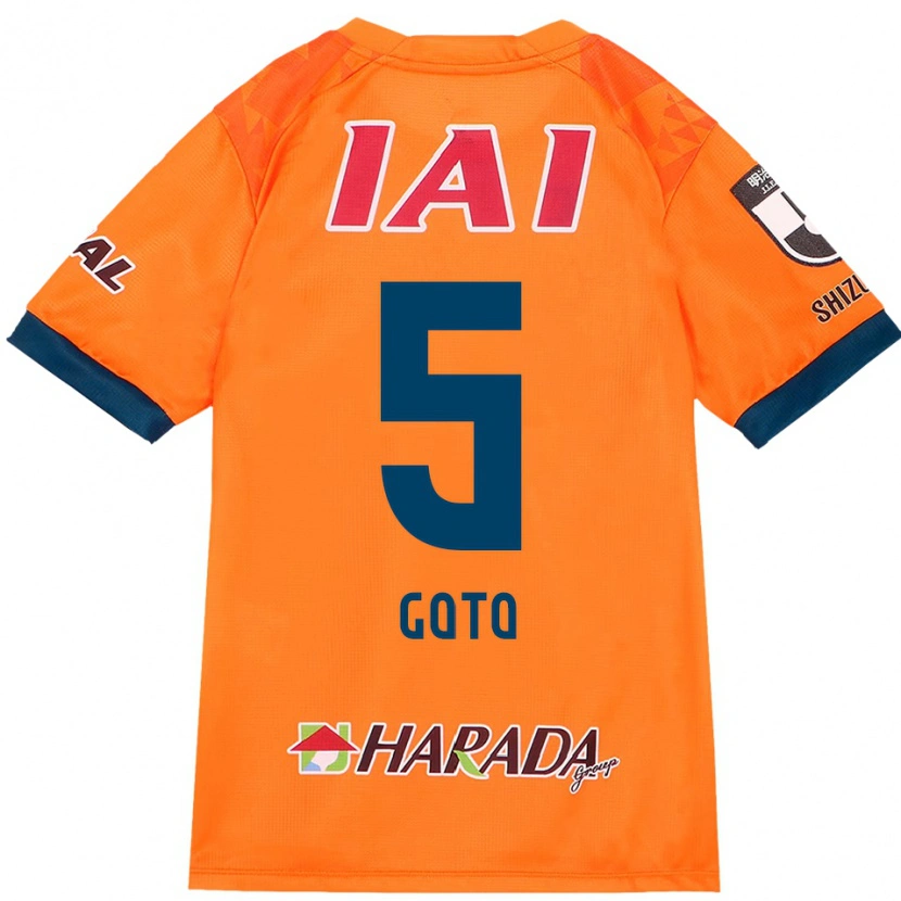 Danxen Bambino Maglia Keita Goto #5 Arancione Rosso Kit Gara Home 2025/26 Maglietta