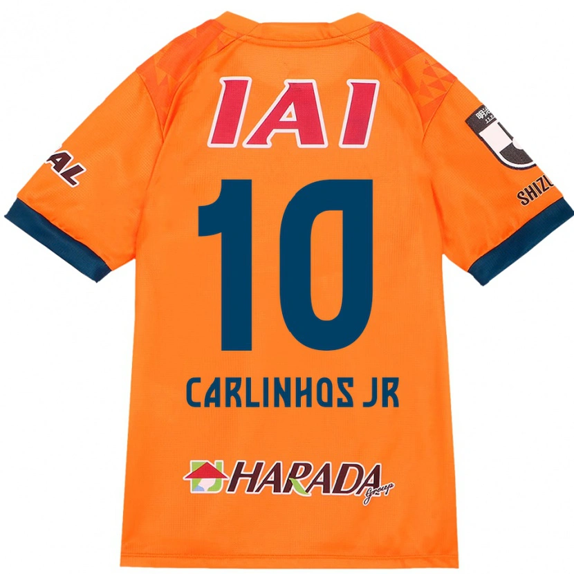Danxen Bambino Maglia Carlinhos Junior #10 Arancione Rosso Kit Gara Home 2025/26 Maglietta
