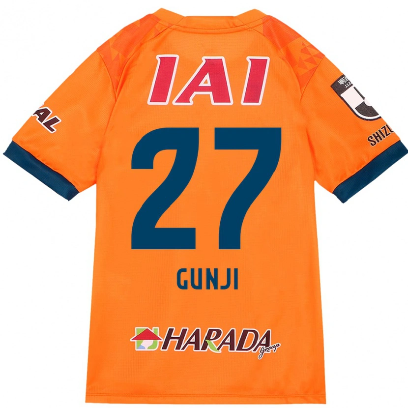 Danxen Bambino Maglia Riku Gunji #27 Arancione Rosso Kit Gara Home 2025/26 Maglietta