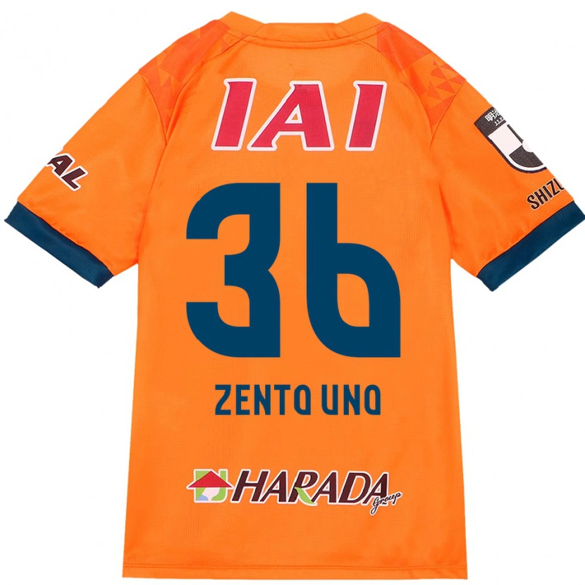 Danxen Bambino Maglia Zento Uno #36 Arancione Rosso Kit Gara Home 2025/26 Maglietta