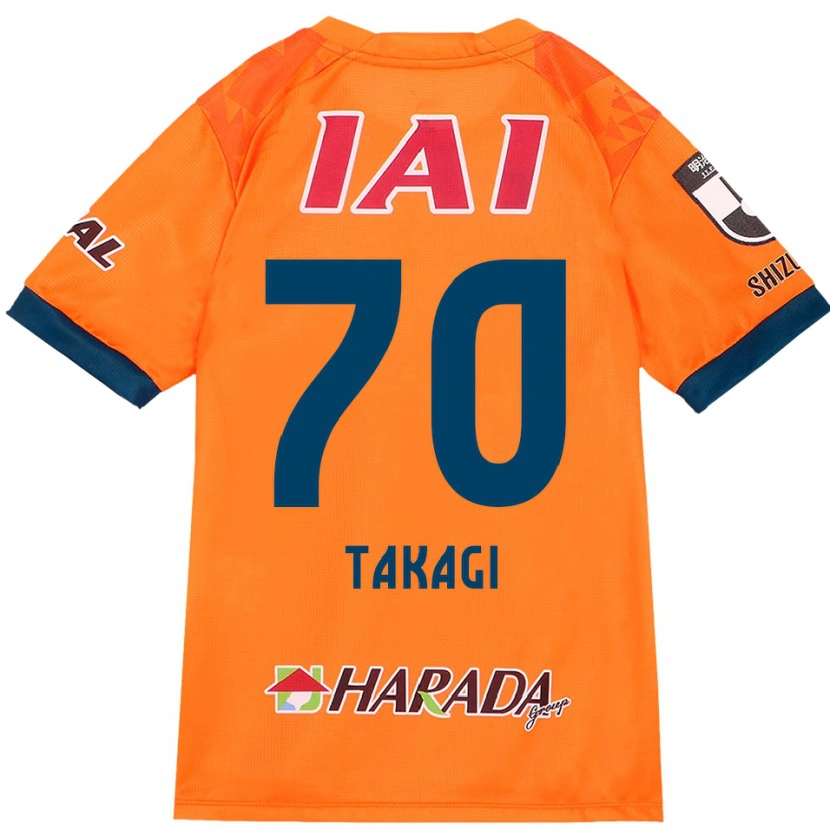 Danxen Bambino Maglia Sen Takagi #70 Arancione Rosso Kit Gara Home 2025/26 Maglietta