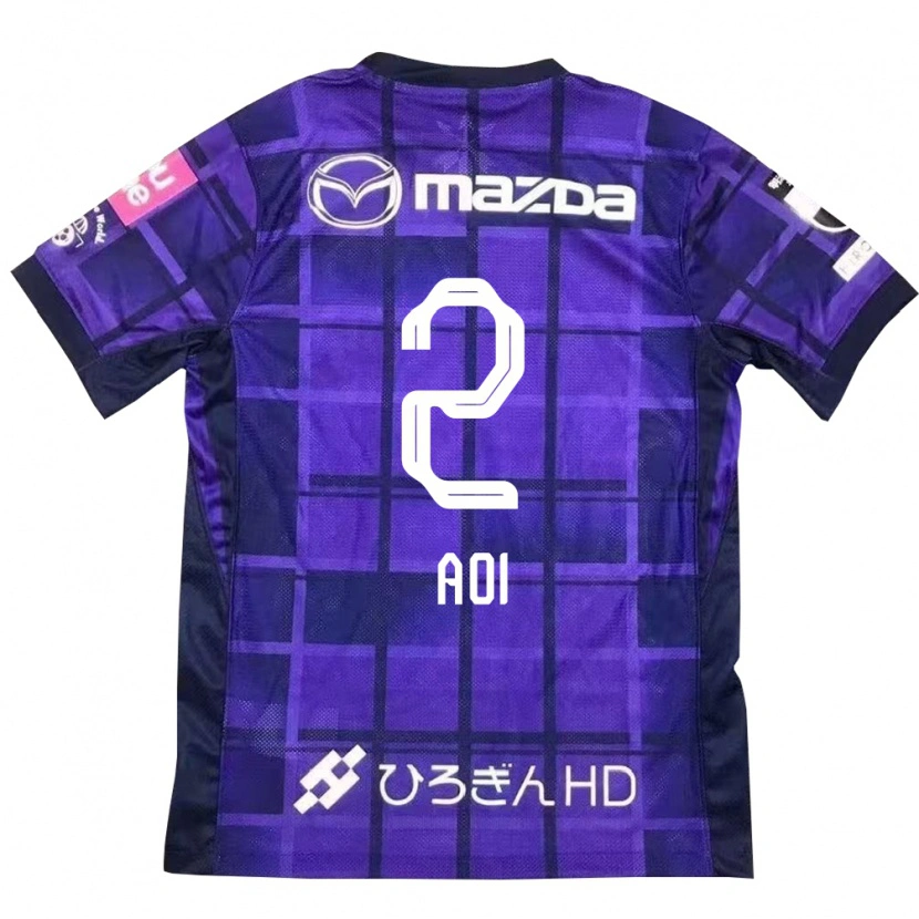 Danxen Bambino Maglia Yutaro Aoi #2 Viola Arancione Kit Gara Home 2025/26 Maglietta