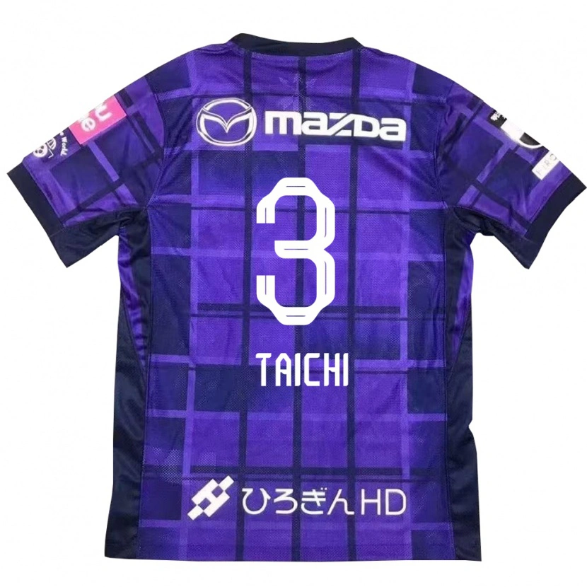 Danxen Bambino Maglia Taichi Yamasaki #3 Viola Arancione Kit Gara Home 2025/26 Maglietta