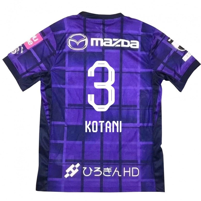 Danxen Bambino Maglia Fuga Kotani #3 Viola Arancione Kit Gara Home 2025/26 Maglietta
