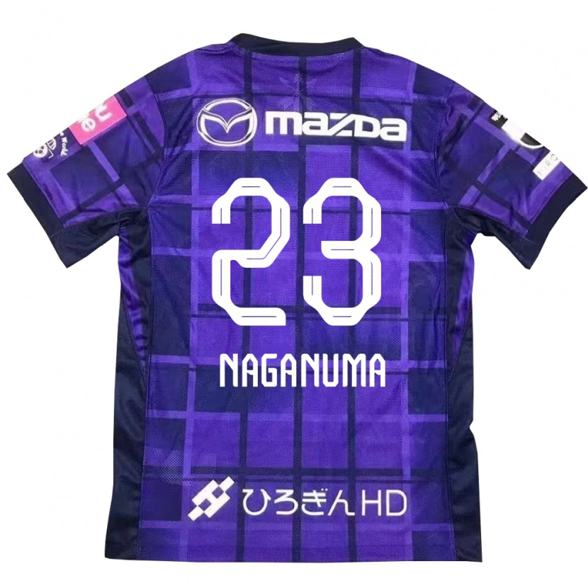 Danxen Bambino Maglia Seimei Naganuma #23 Viola Arancione Kit Gara Home 2025/26 Maglietta