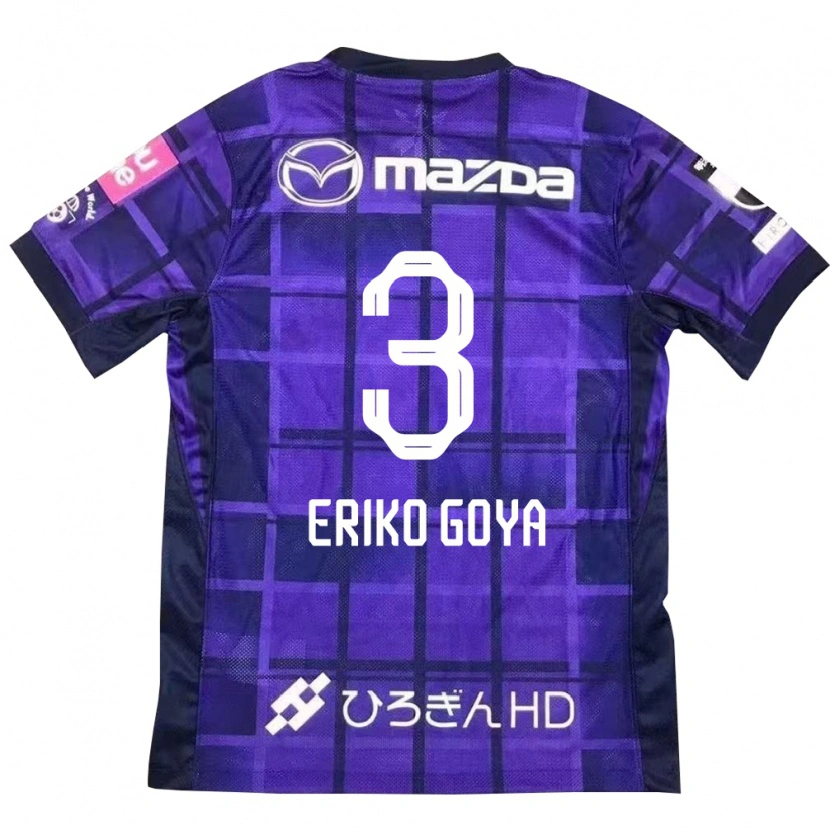 Danxen Bambino Maglia Eriko Goya #3 Viola Arancione Kit Gara Home 2025/26 Maglietta