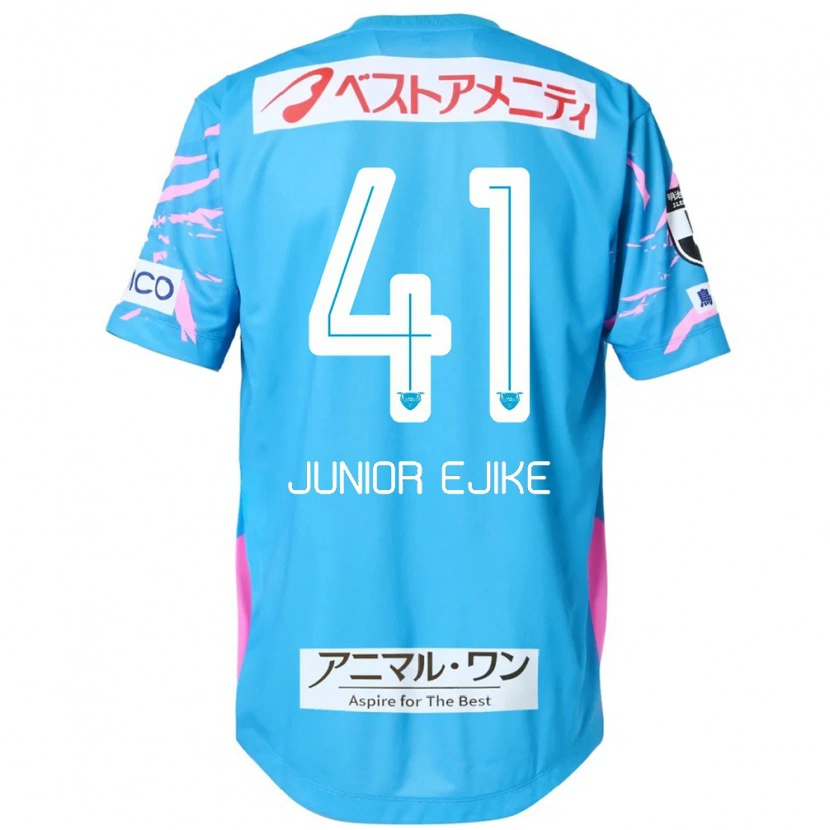 Danxen Bambino Maglia Ibuki Vincent Junior Ejike #41 Blu Rosa Kit Gara Home 2025/26 Maglietta