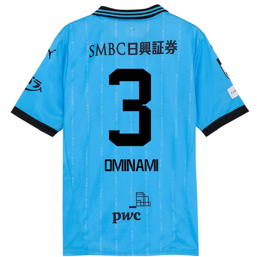 Danxen Bambino Maglia Takuma Ominami #3 Azzurro Cielo Nero Kit Gara Home 2025/26 Maglietta