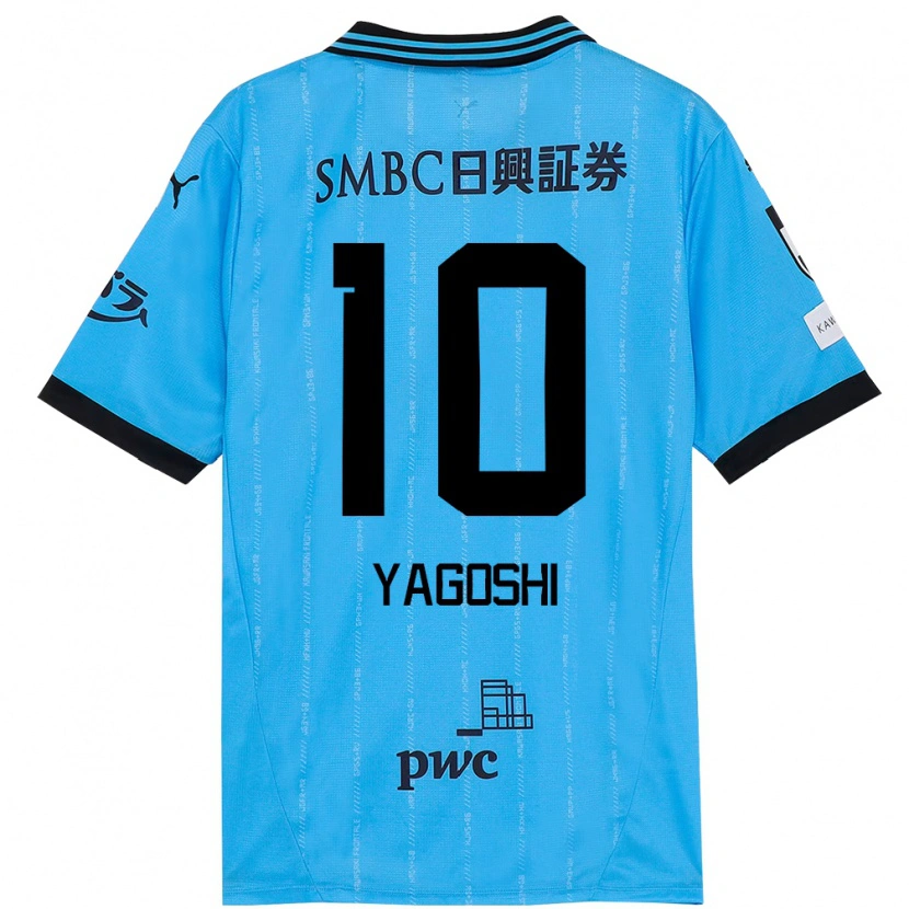 Danxen Bambino Maglia Mikito Yagoshi #10 Azzurro Cielo Nero Kit Gara Home 2025/26 Maglietta