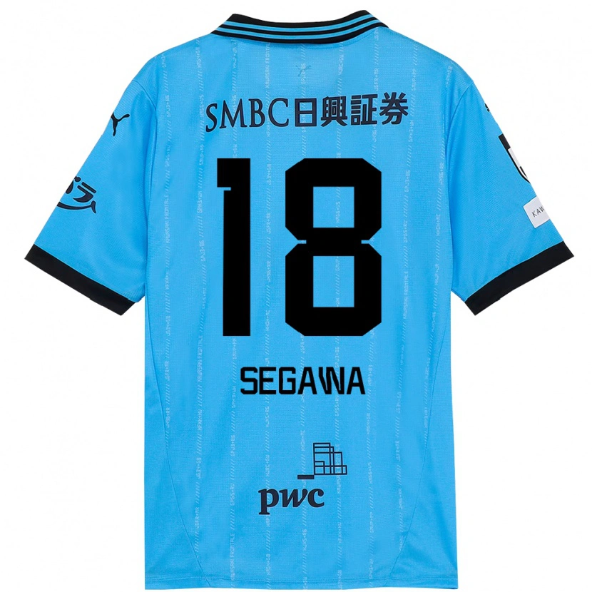 Danxen Bambino Maglia Yusuke Segawa #18 Azzurro Cielo Nero Kit Gara Home 2025/26 Maglietta