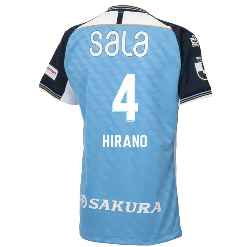 Danxen Bambino Maglia Rion Hirano #4 Azzurro Cielo Nero Kit Gara Home 2025/26 Maglietta