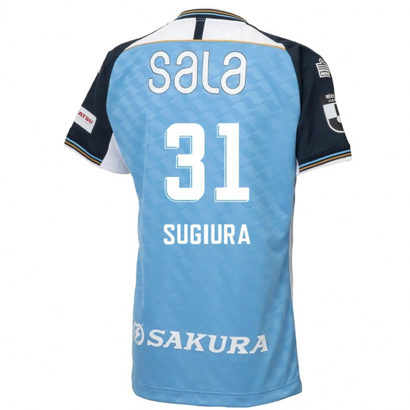 Danxen Bambino Maglia Rinnosuke Sugiura #31 Azzurro Cielo Nero Kit Gara Home 2025/26 Maglietta