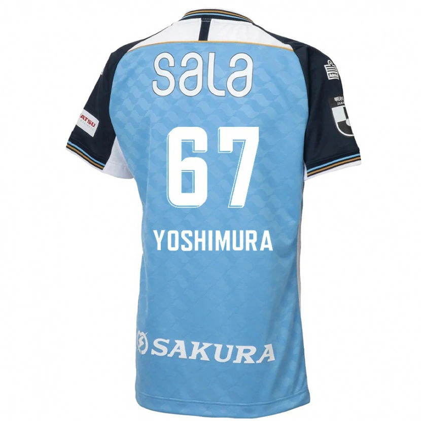 Danxen Bambino Maglia Ryusei Yoshimura #67 Azzurro Cielo Nero Kit Gara Home 2025/26 Maglietta