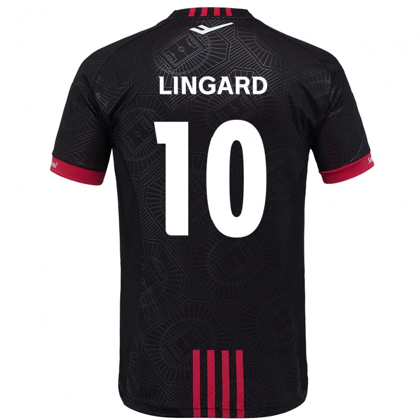Danxen Bambino Maglia Jesse Lingard #10 Nero Rosso Kit Gara Home 2025/26 Maglietta