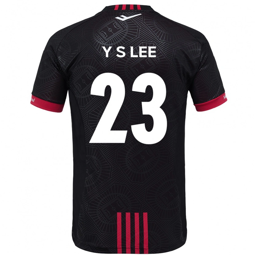 Danxen Bambino Maglia Si-Young Lee #23 Nero Rosso Kit Gara Home 2025/26 Maglietta