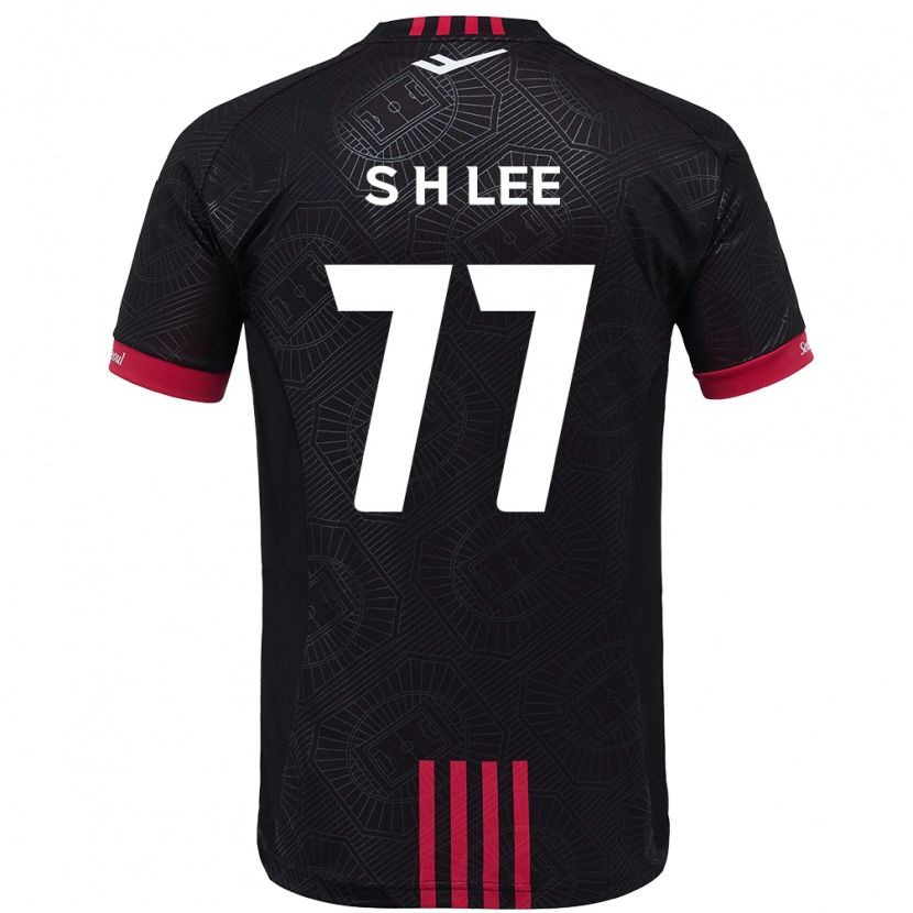 Danxen Bambino Maglia Hyeon-Seung Lee #77 Nero Rosso Kit Gara Home 2025/26 Maglietta