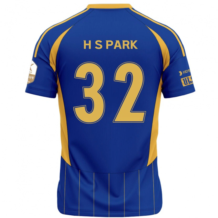 Danxen Bambino Maglia Sung-Hyun Park #32 Blu Royal Giallo Kit Gara Home 2025/26 Maglietta