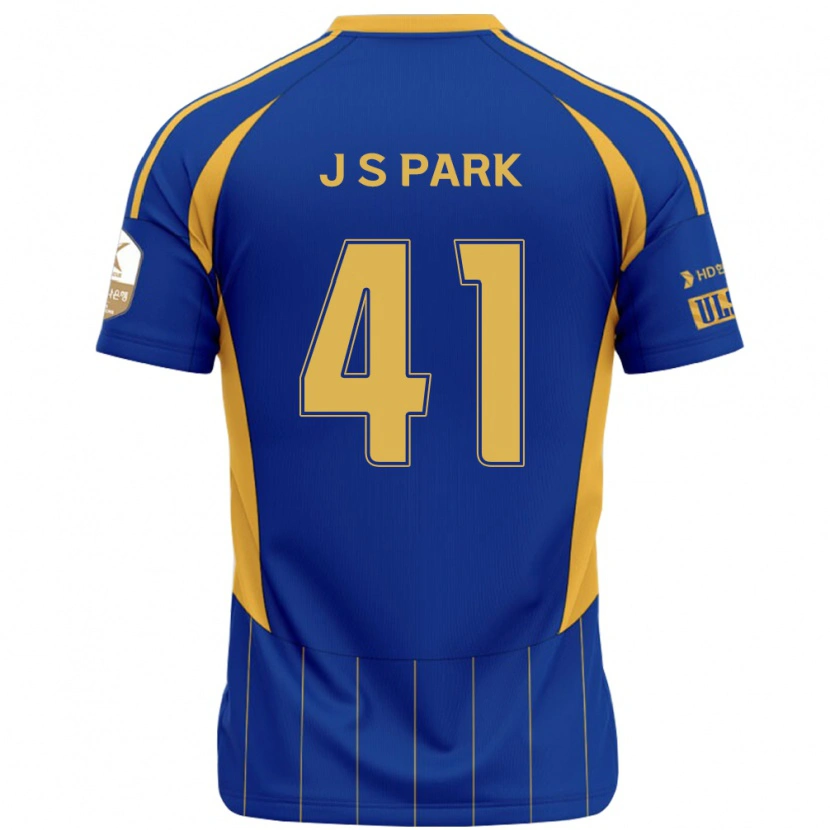 Danxen Bambino Maglia Sang-Jun Park #41 Blu Royal Giallo Kit Gara Home 2025/26 Maglietta