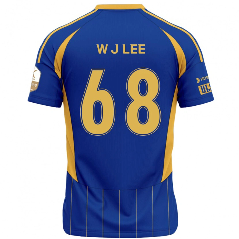 Danxen Bambino Maglia Jae-Wook Lee #68 Blu Royal Giallo Kit Gara Home 2025/26 Maglietta